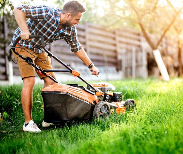 men doing gardening service